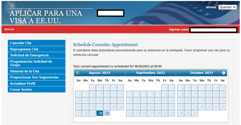 ≫ Reprogramar Cita Visa Americana — Visas De No Inmigrantes B1b2 0556