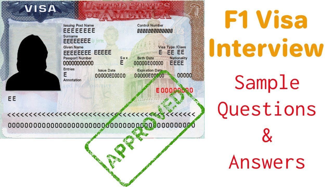 Visa F1 visa de estudiante para Estados Unidos